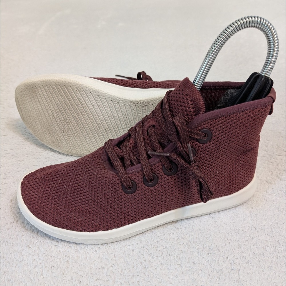 Allbirds Tree Toppers TT Shoes Womens Size 7 High Top Maroon Comfort Casual